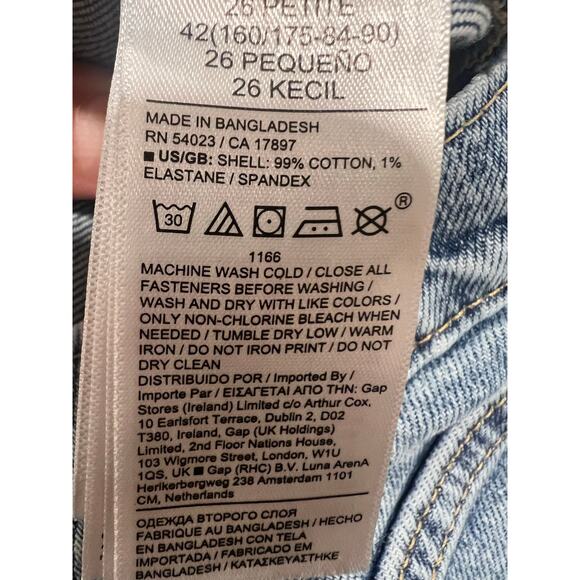 Banana Republic Women’s Hi Rise Wide Leg Denim Shorts 26P - Picture 5 of 5